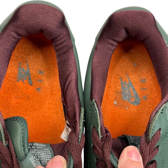 Nike Air Force 1 Low Retro Hong Kong 845053-300 Green Leather White Men’s 10.5 - Picture 2 of 13